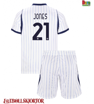 Inter Milan Curtis Jones #21 Borta Kläder Barn 2026-27 Kortärmad (+ Korta byxor)